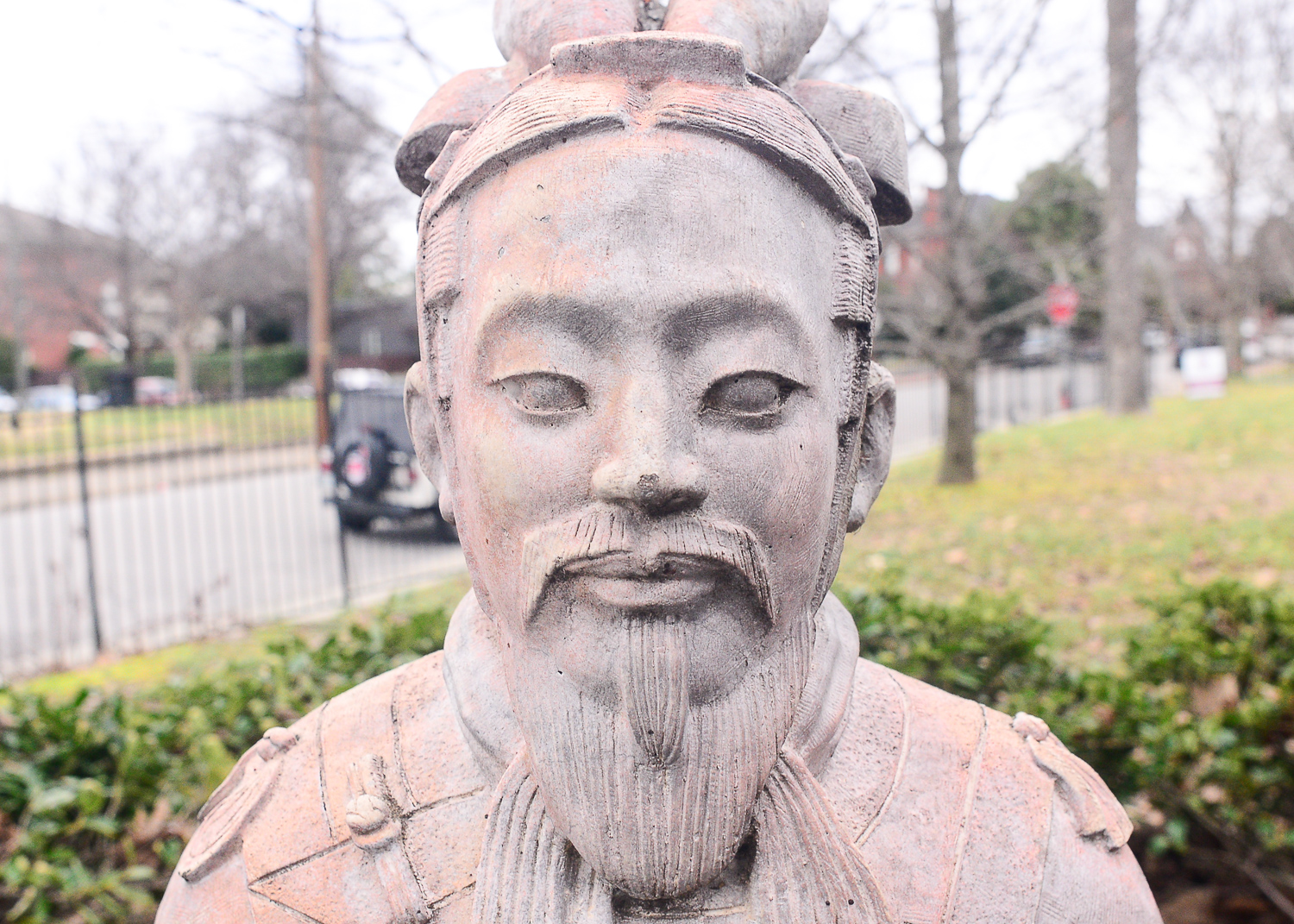 Japanese Warrior Garden Statue EBTH