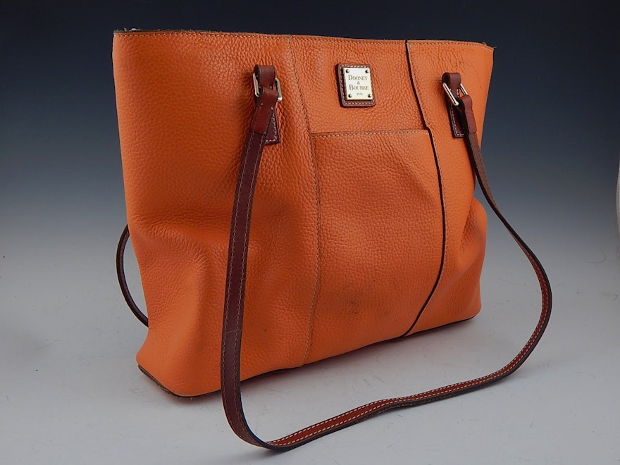 red and blue handbag