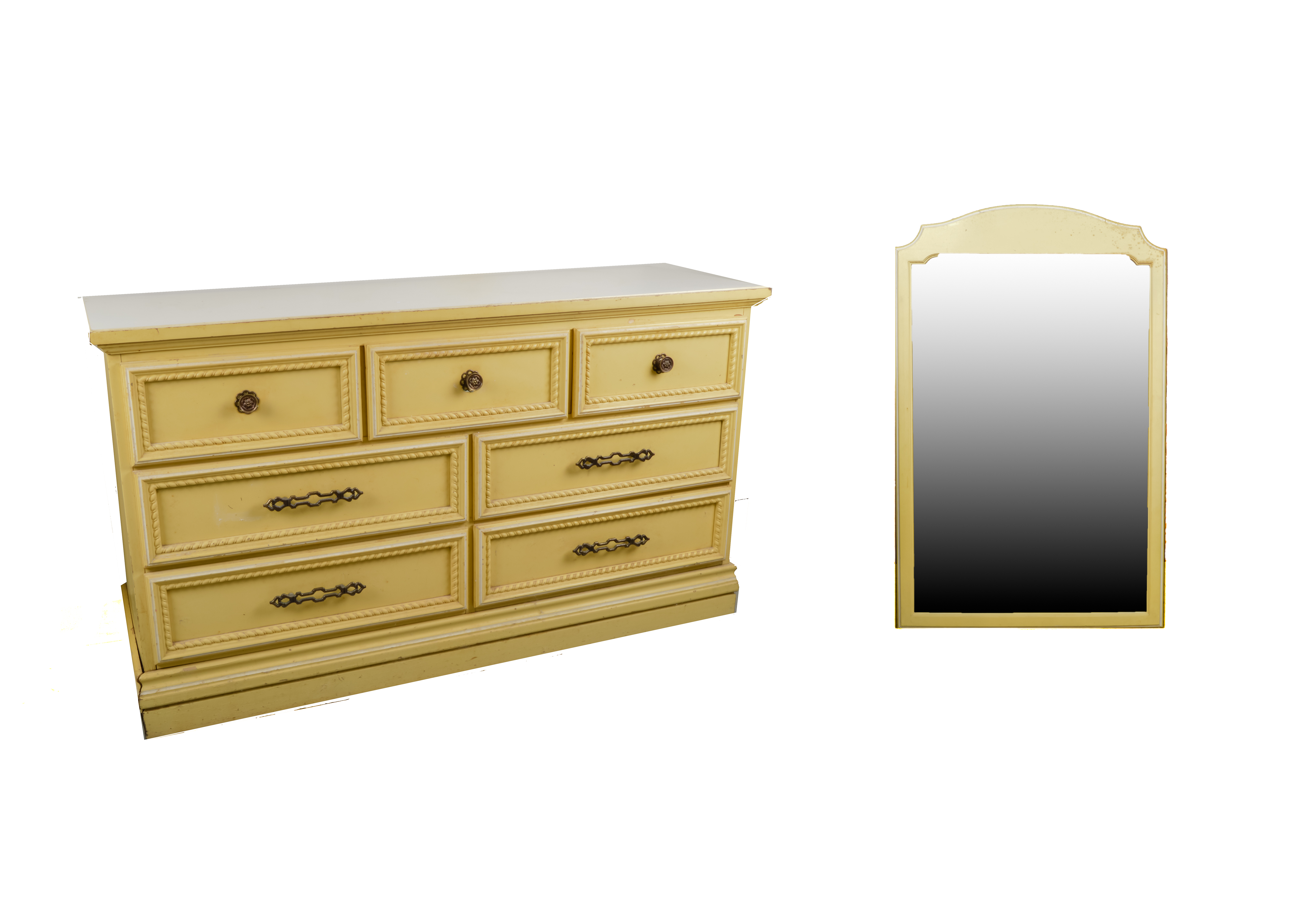Johnson Carper Seven Drawer Dresser With Mirror Ebth