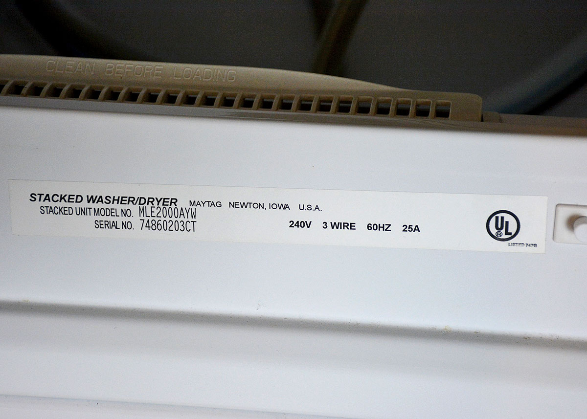 Maytag Neptune Stacked Washer Dryer EBTH