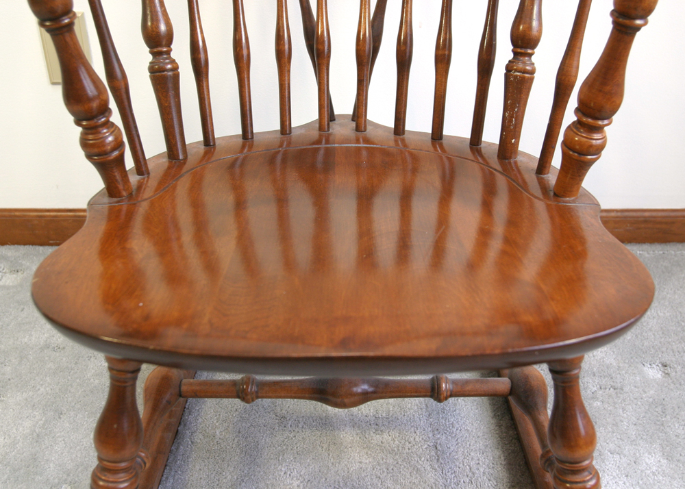 Nichols and Stone Windsor Style Wooden Rocking Chair EBTH