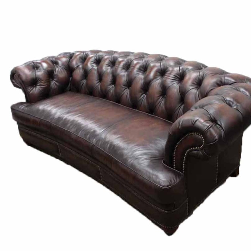 Randall Allen Washington Leather Sofa Ebth