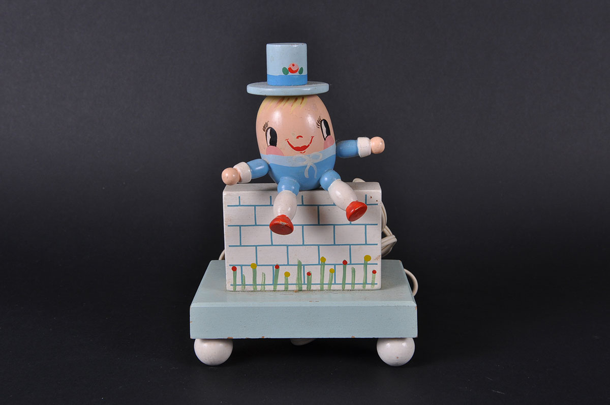 Vintage Irmi Nursery Lamps and Pair of Hobnail Milk Glass Boudoir Lamps