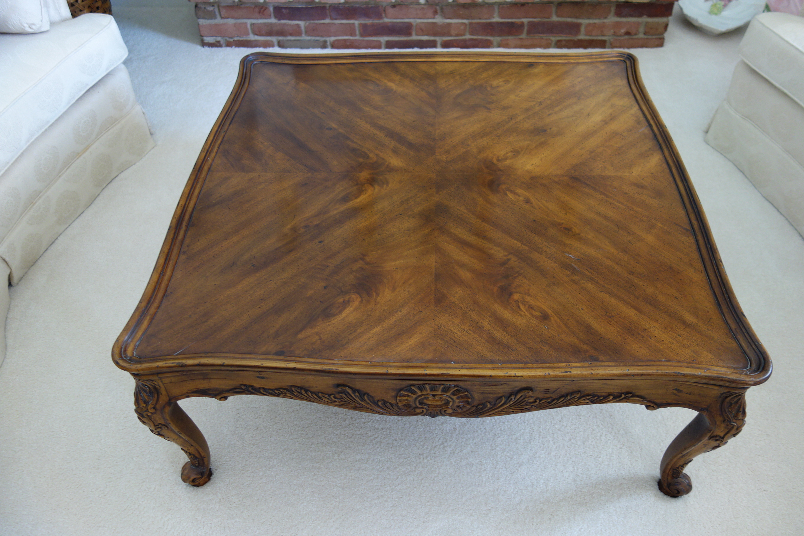 Henredon "Villandry" Burl Walnut Coffee Table EBTH