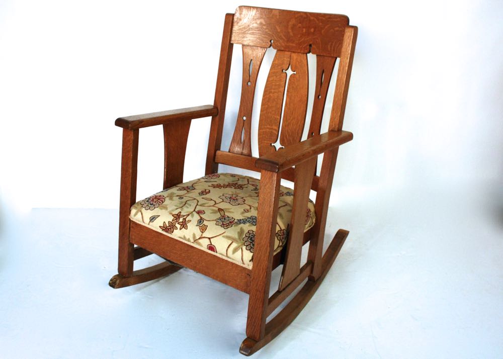 Mission Style Oak Rocking Chair EBTH