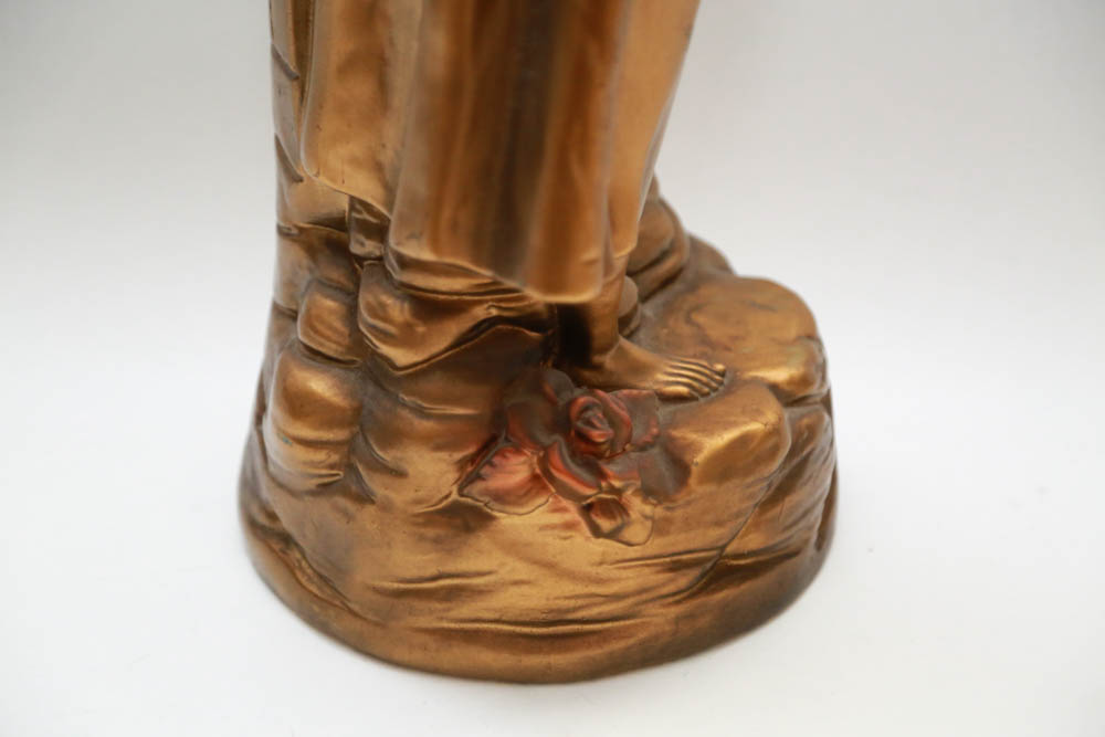 Ceramic Statue of Woman at Water Well EBTH