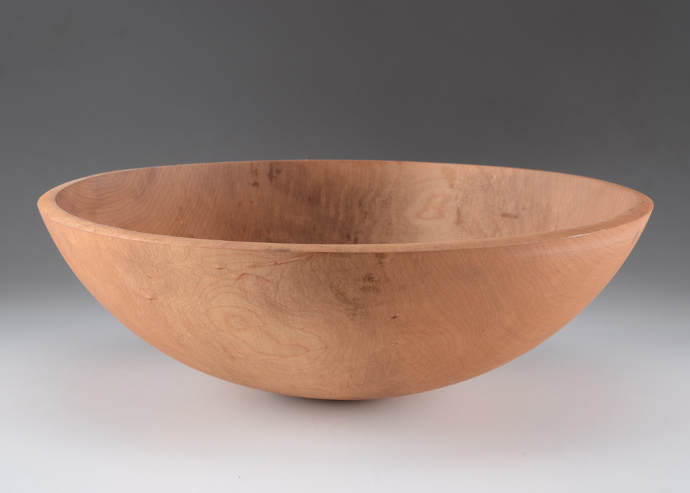 Vintage Turned Wood Bowl From Vermont EBTH
