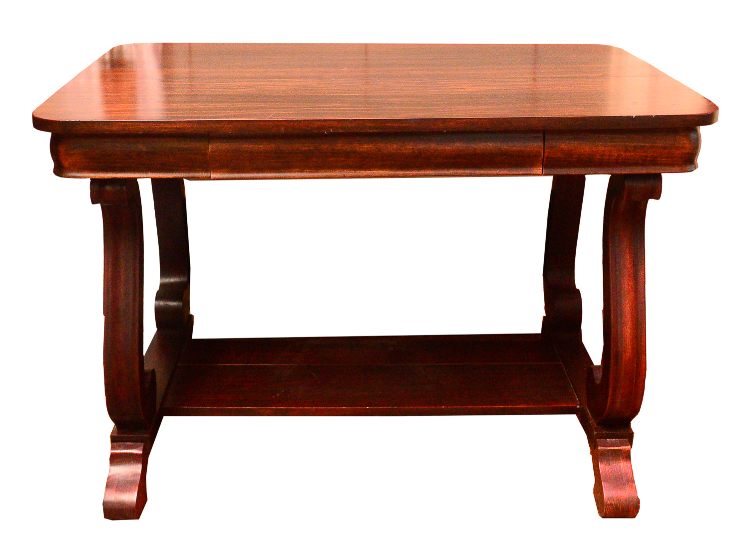 Empire Style Mahogany Library Table EBTH