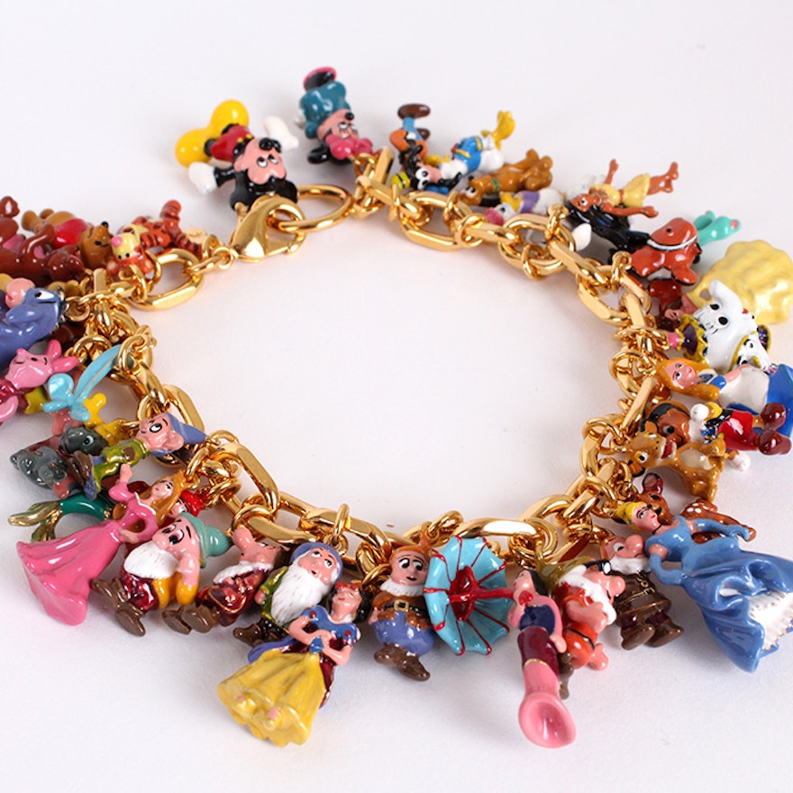Bradford exchange disney charm bracelet Clearance