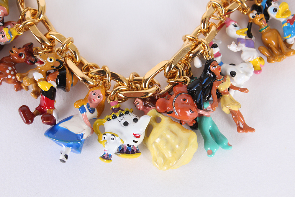 The Bradford Exchange Disney Character Charm Bracelet with Original Gift Box EBTH