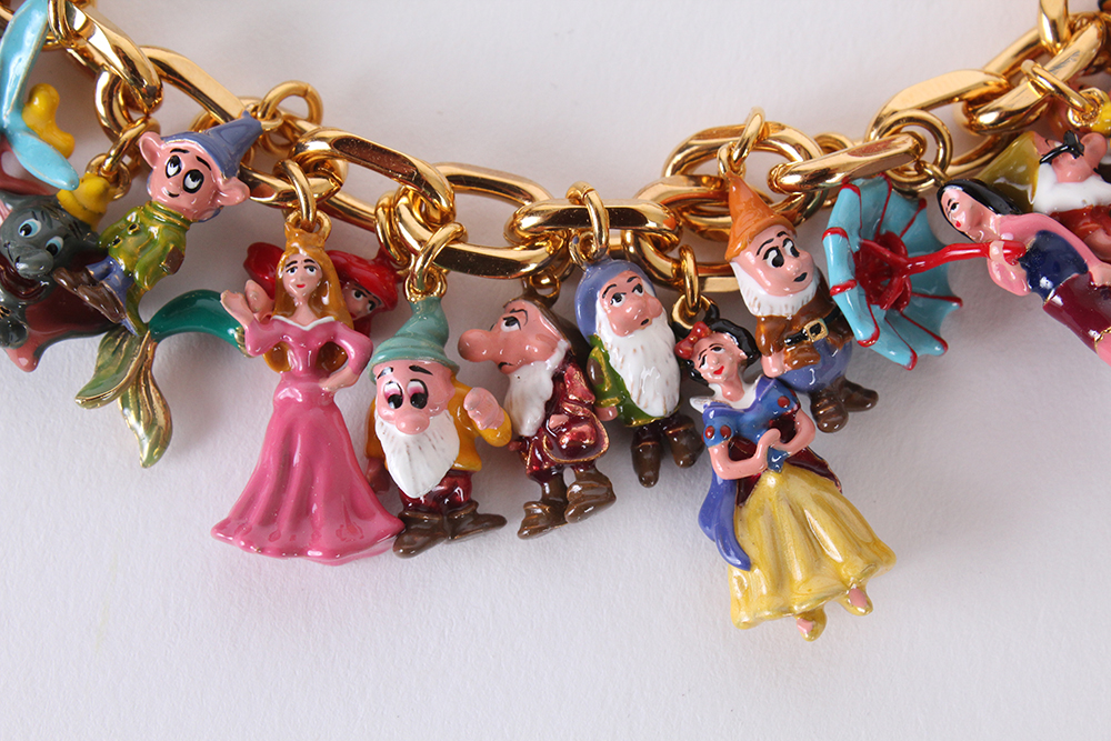 The Bradford Exchange Disney Character Charm Bracelet with Original Gift Box EBTH