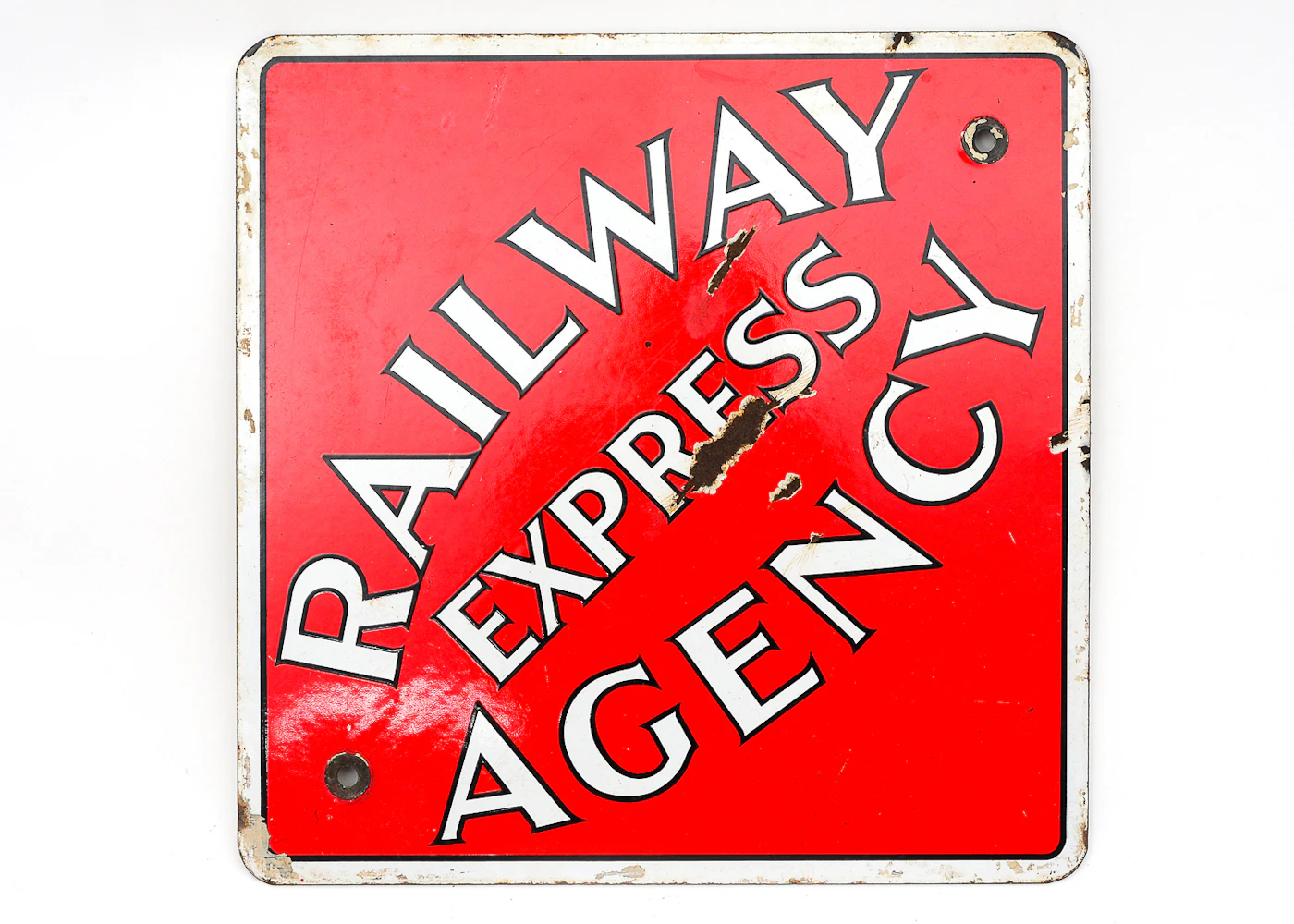 Circa 1917 Railway Express Agency Sign | EBTH