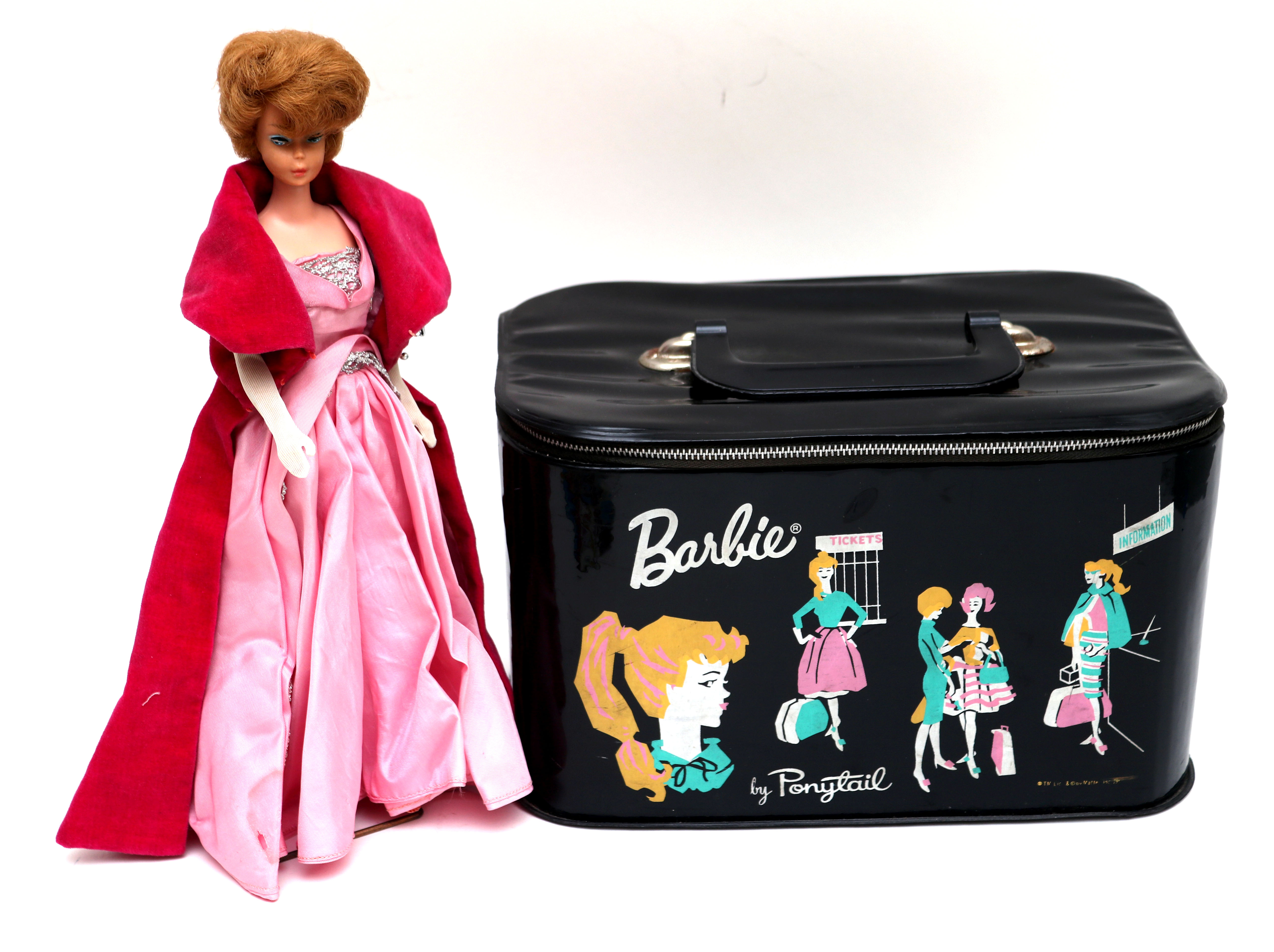 Vintage Midge Doll with Barbie Train Case and Luggage EBTH