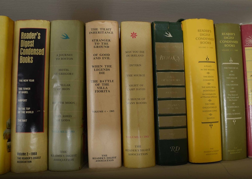 1960s Readers Digest Condensed Book Collection Ebth