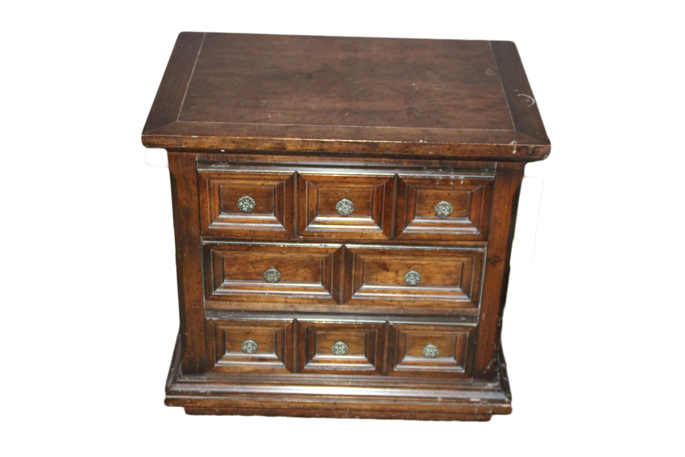 Vintage Wooden Bed and Bedside Table EBTH