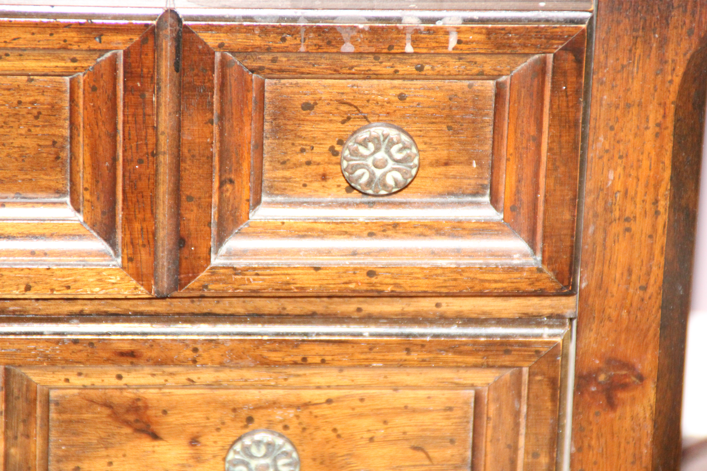 Vintage Wooden Bed and Bedside Table EBTH