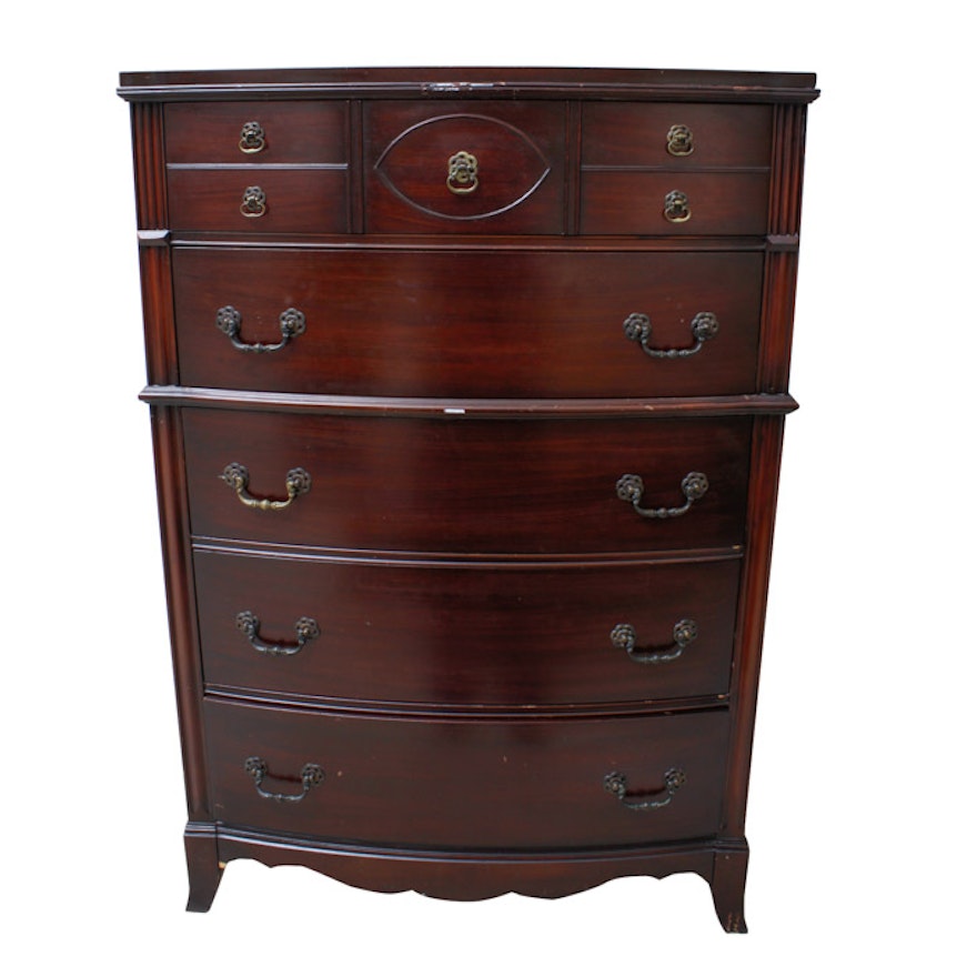 Huntley Furniture Vintage Tall Chest Of Drawers Ebth