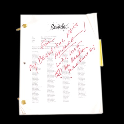 "Bewitched" Script Autographed by Ed McMahon