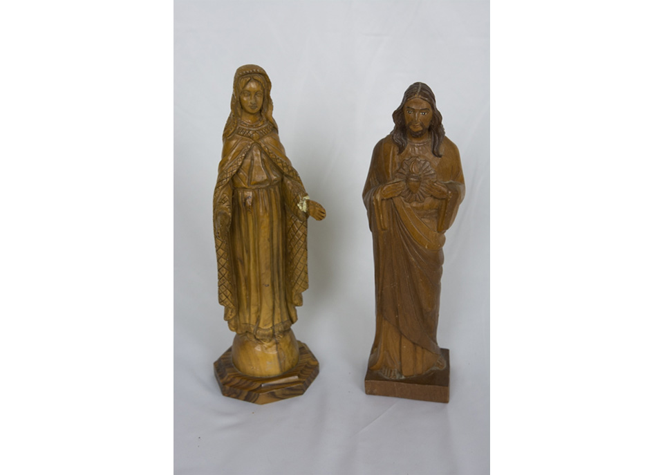 Wooden Statues of Jesus Christ and Mary Wooden Statues EBTH