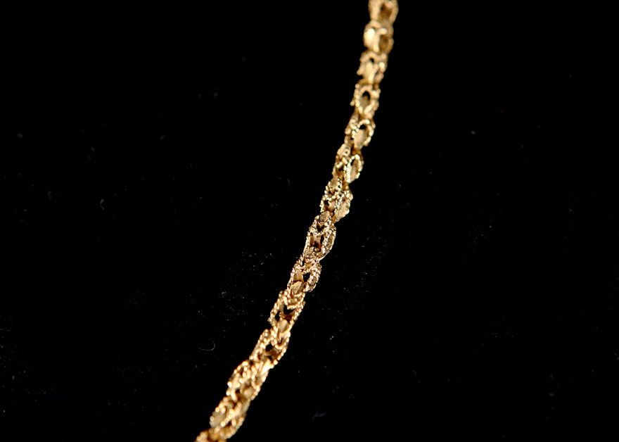 18 K Yellow Gold Turkish Rope 18