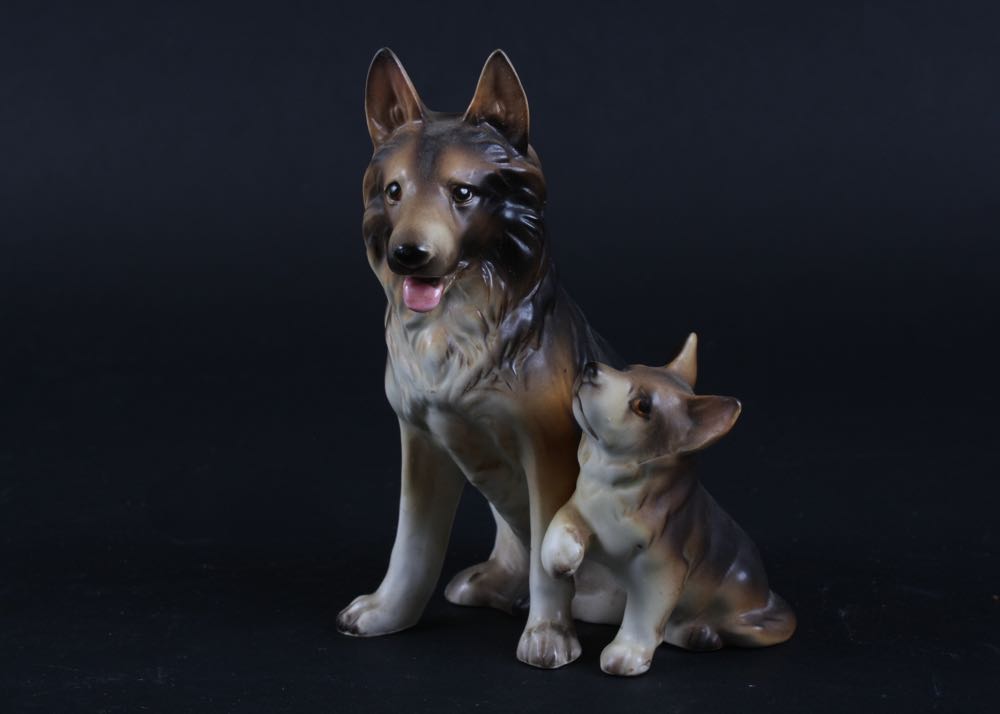 Large Ceramic Dog Figurines EBTH