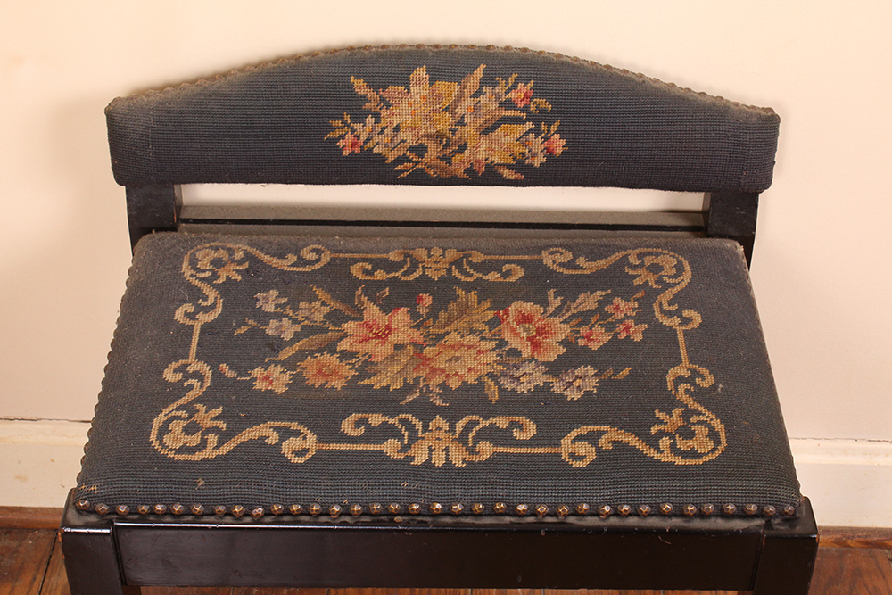 Floral Embroidered Bench and Stool EBTH