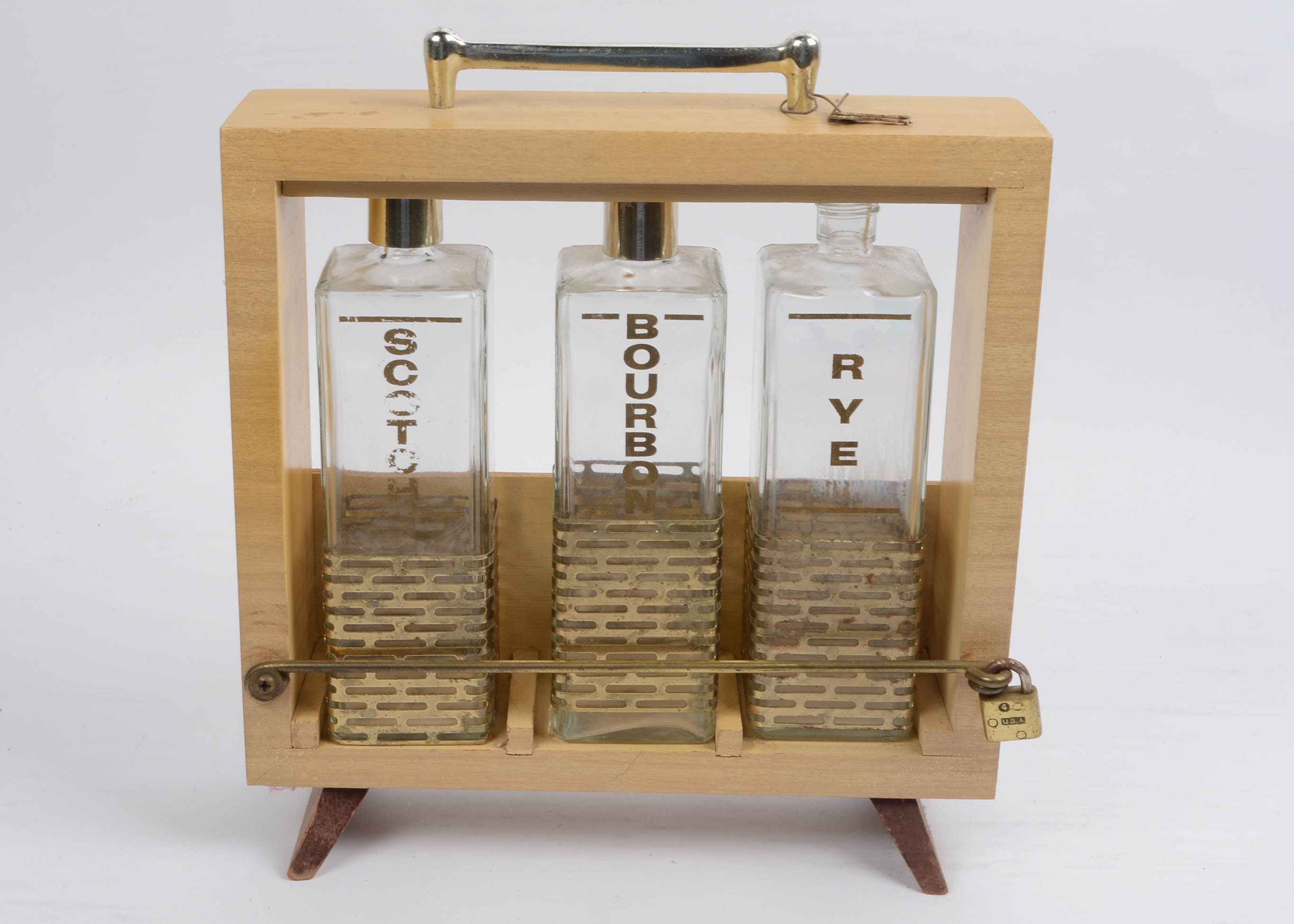 Mid Century Liquor Decanter Bar Set EBTH