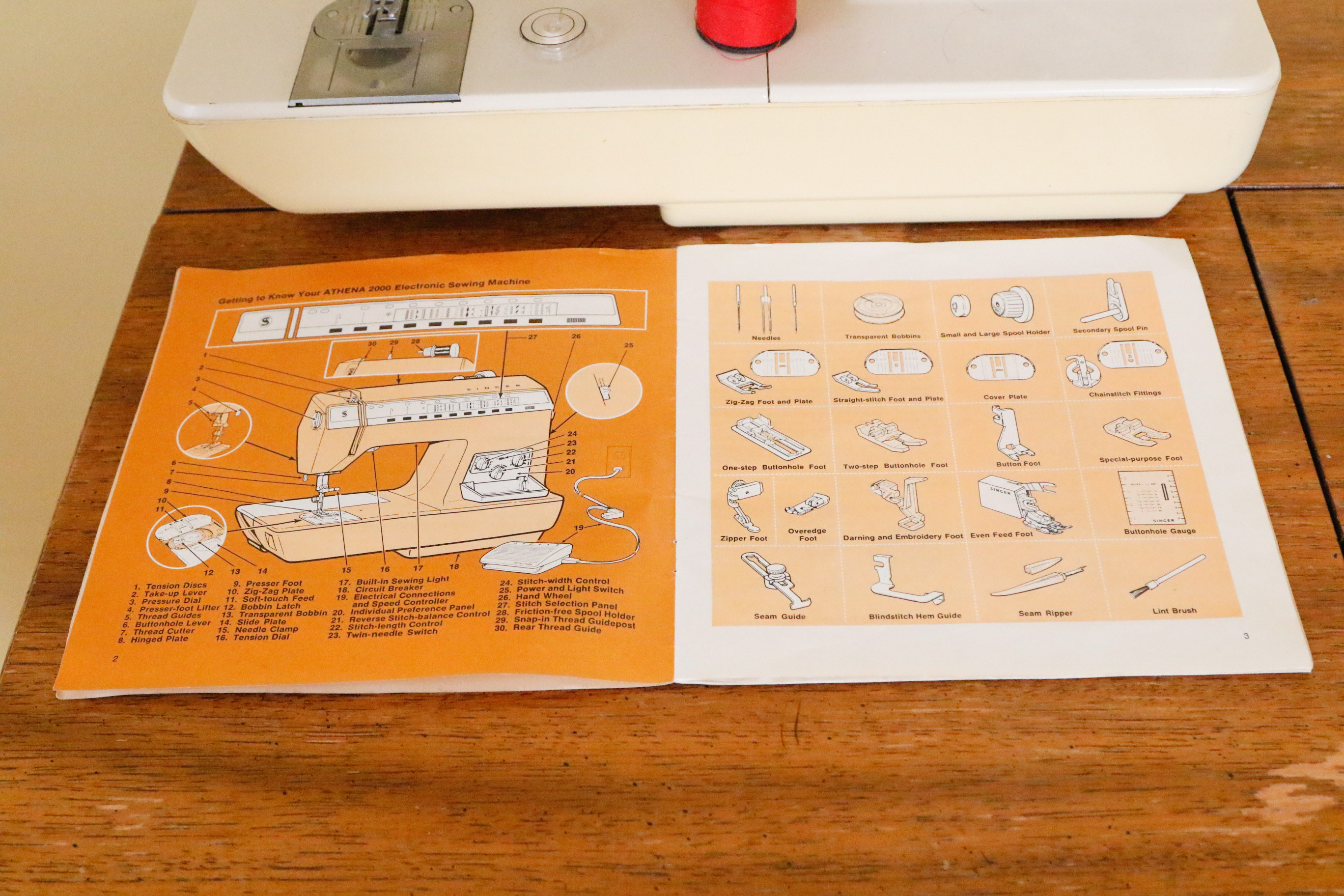 Singer Athena 2000 Sewing Machine with and Chair EBTH