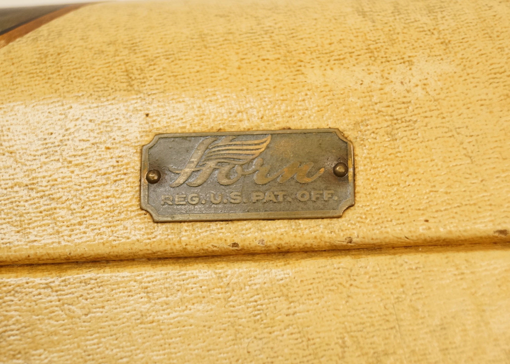 Vintage Horn World Traveler Suitcase EBTH