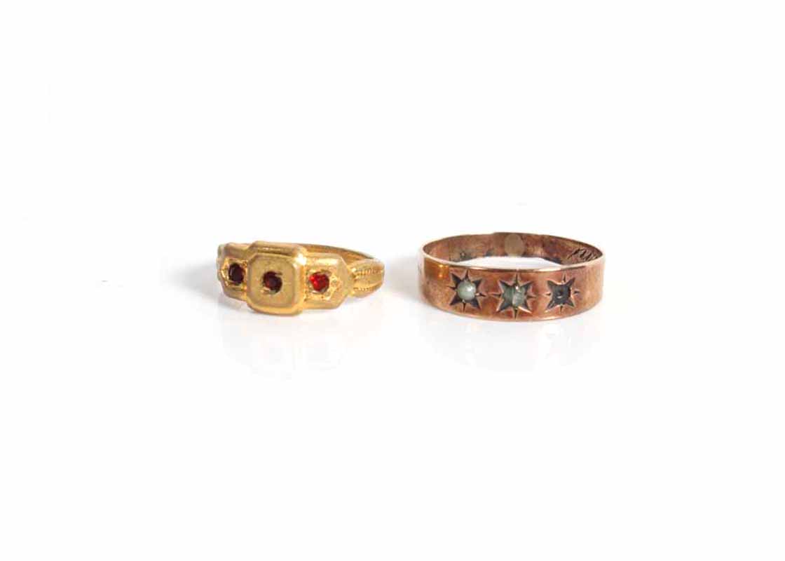 Pair of Victorian Baby Rings EBTH