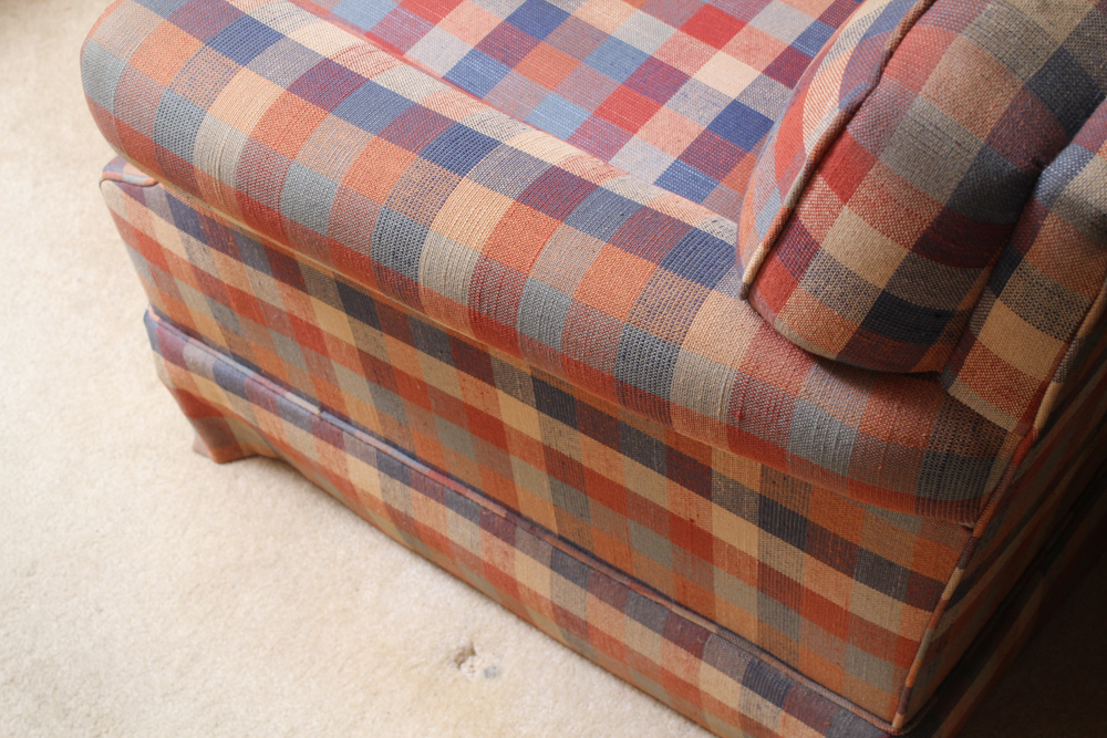 Vintage Plaid Sofa EBTH