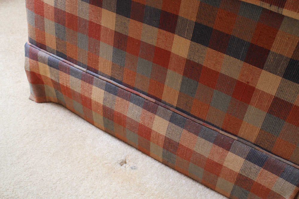 Vintage Plaid Sofa EBTH