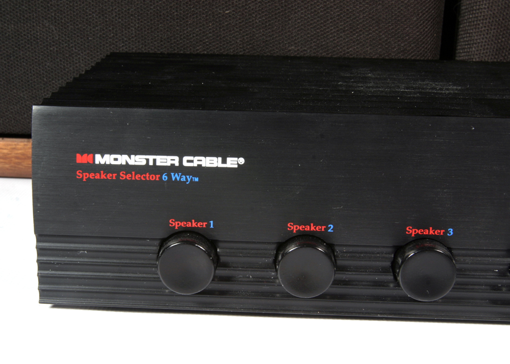 Monster Cable 6Way Speaker Selector with Speakers EBTH