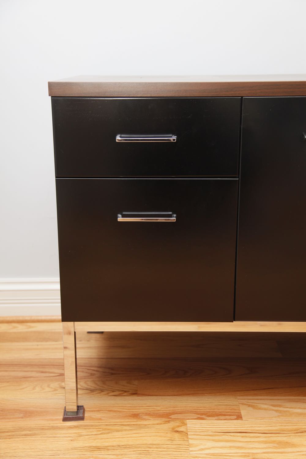 Steelcase Black Metal Credenza EBTH