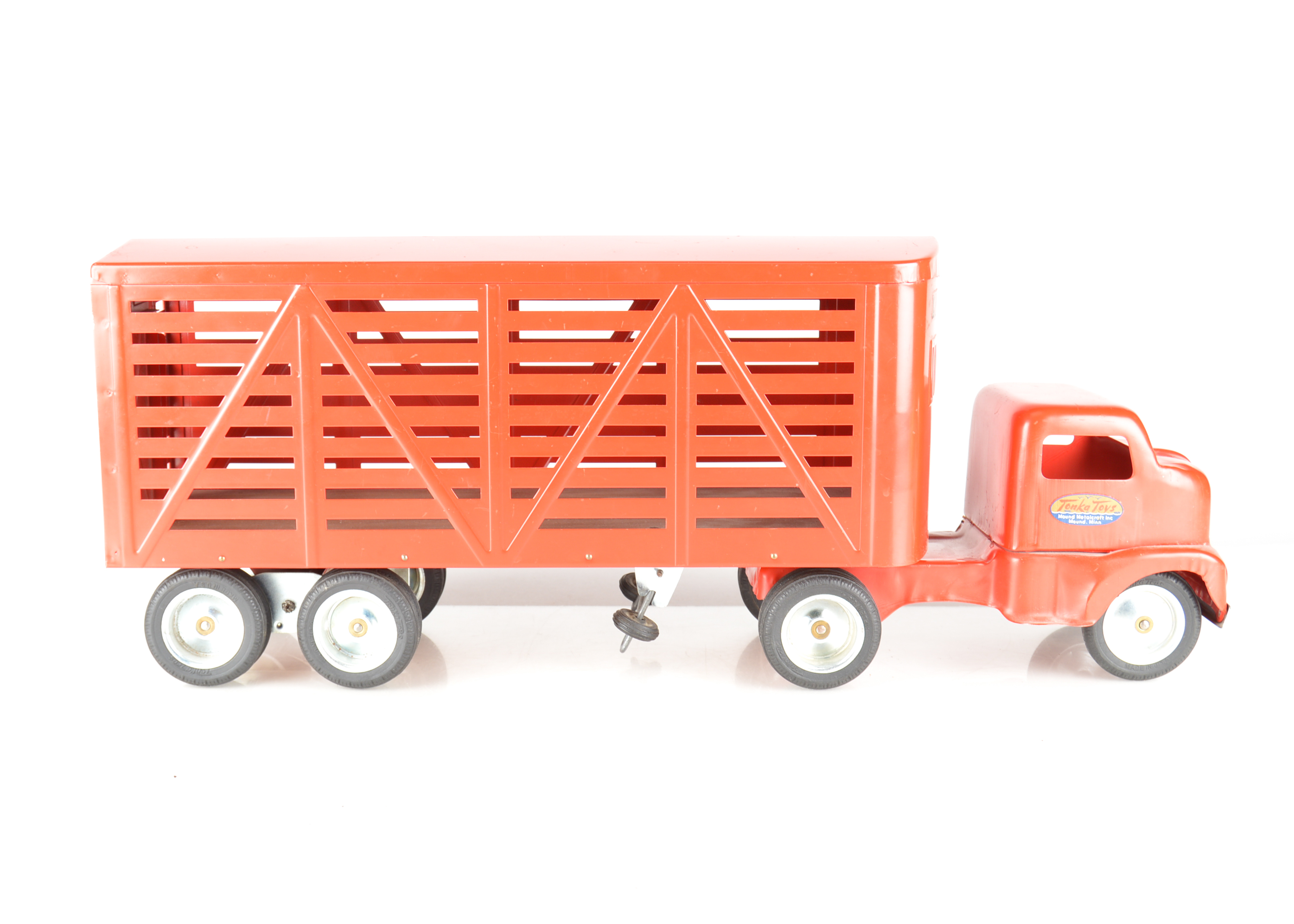 Red Toy Truck and Trailer EBTH