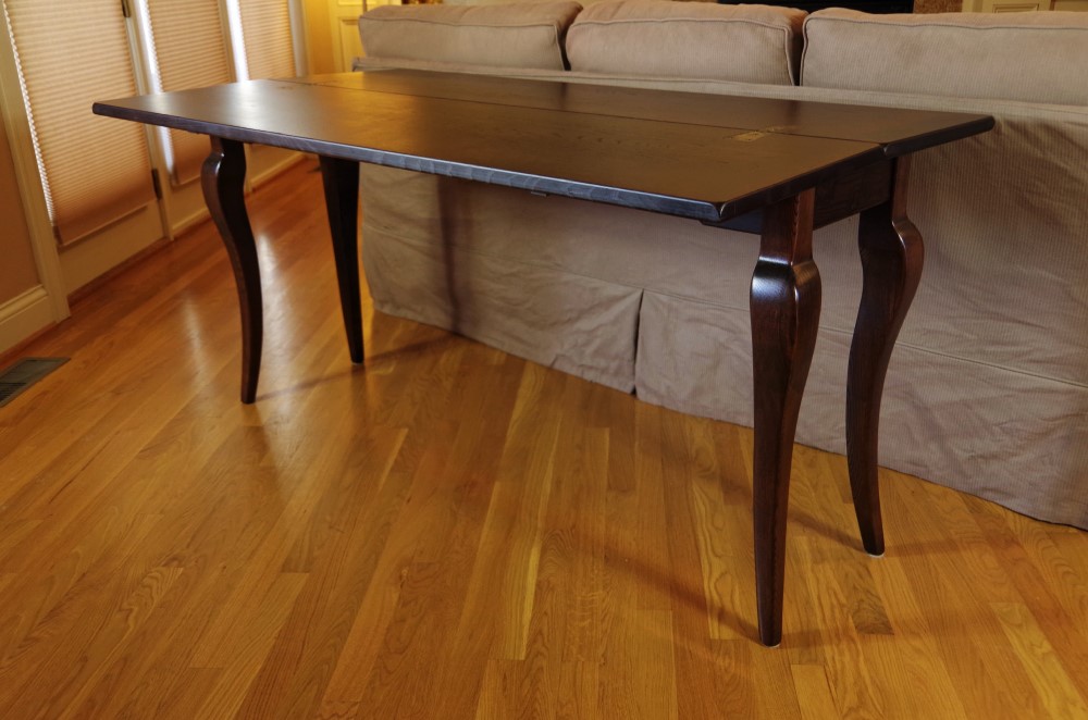 Arhaus Chestnut Flip Console Table EBTH