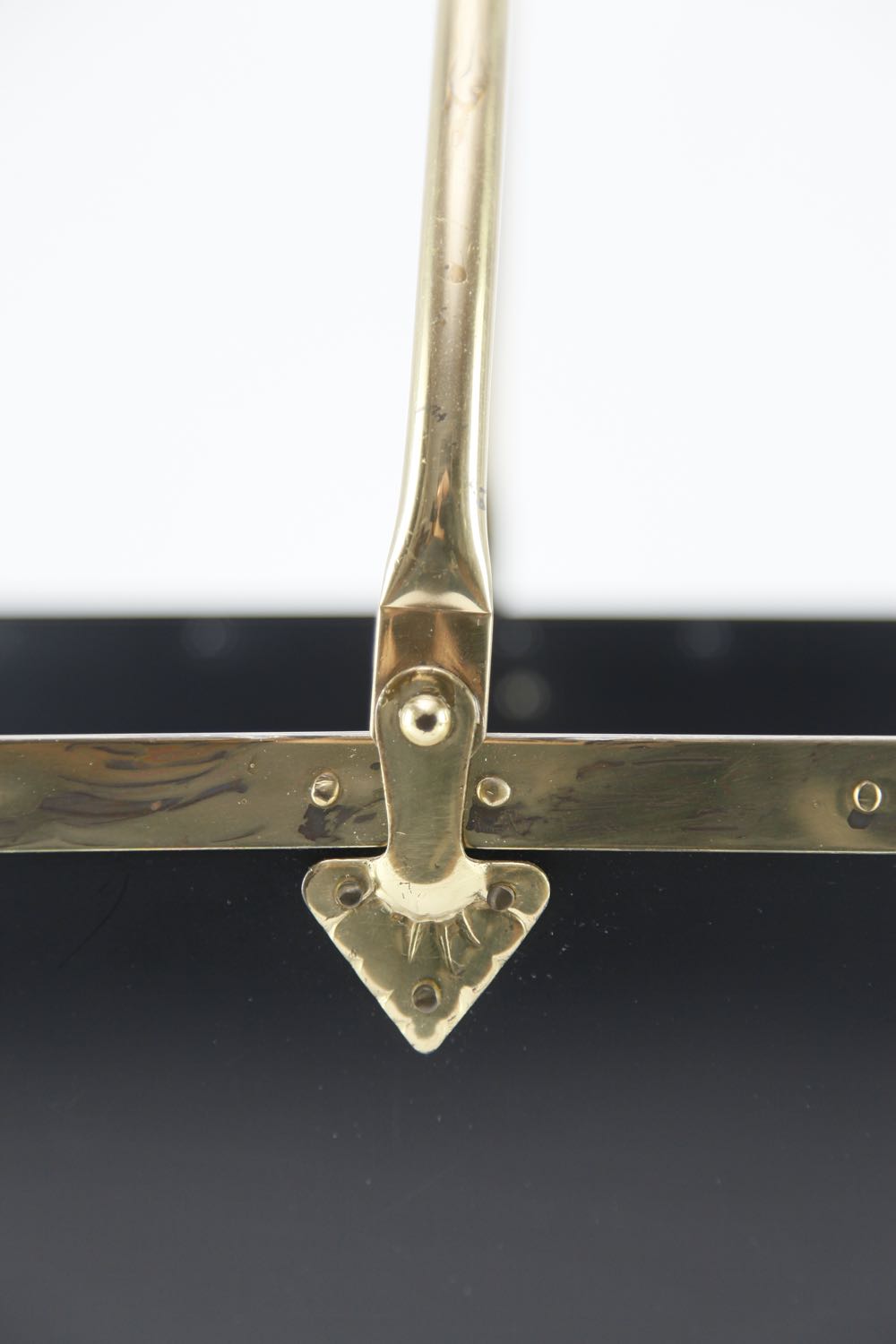 Brass Trimmed Log or Magazine Rack EBTH