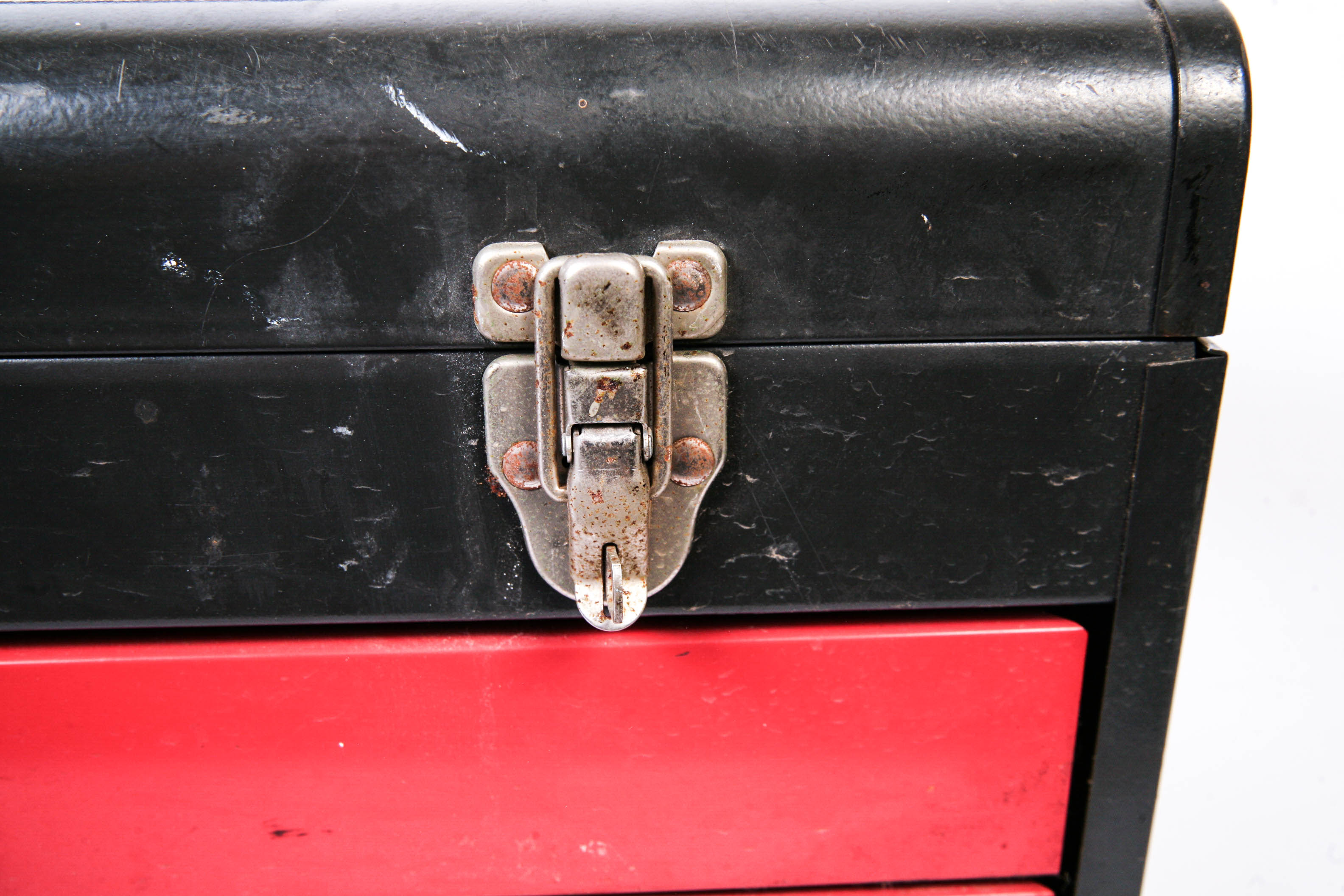 Vintage Metal Tool Box with Drawers EBTH