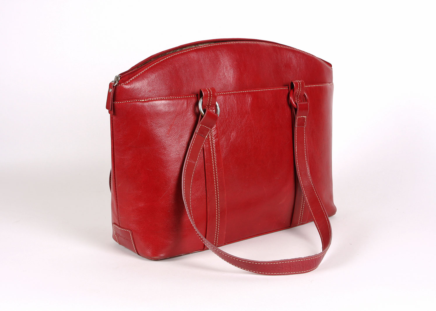 Red Leather Laptop Bag EBTH