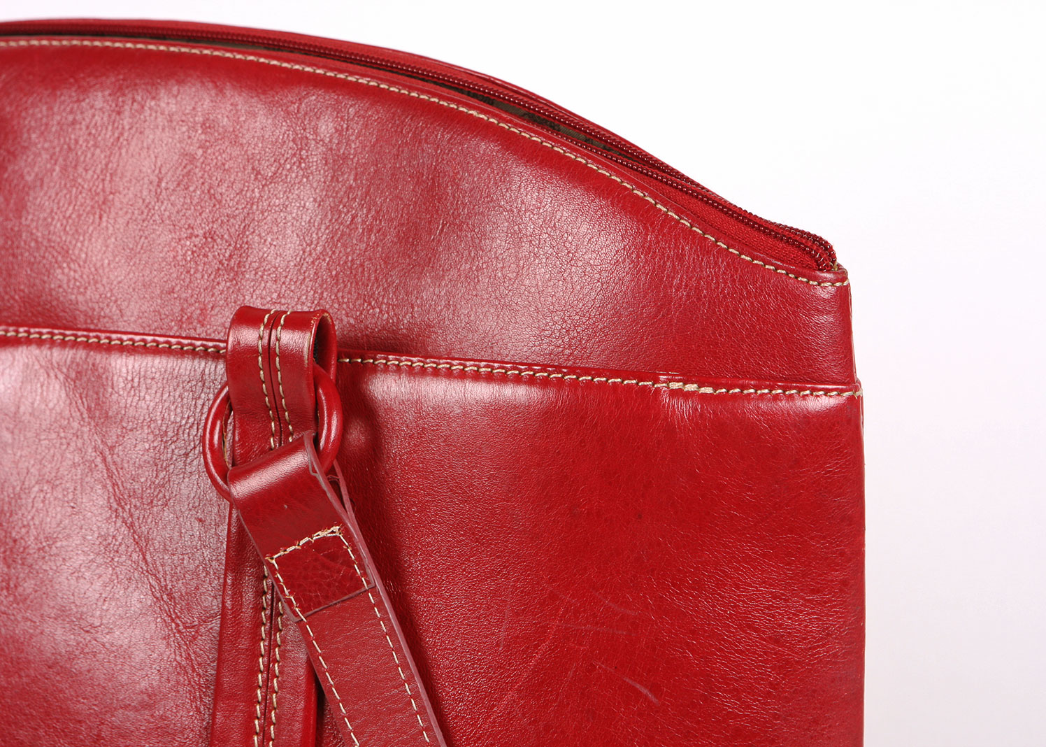 Red Leather Laptop Bag EBTH