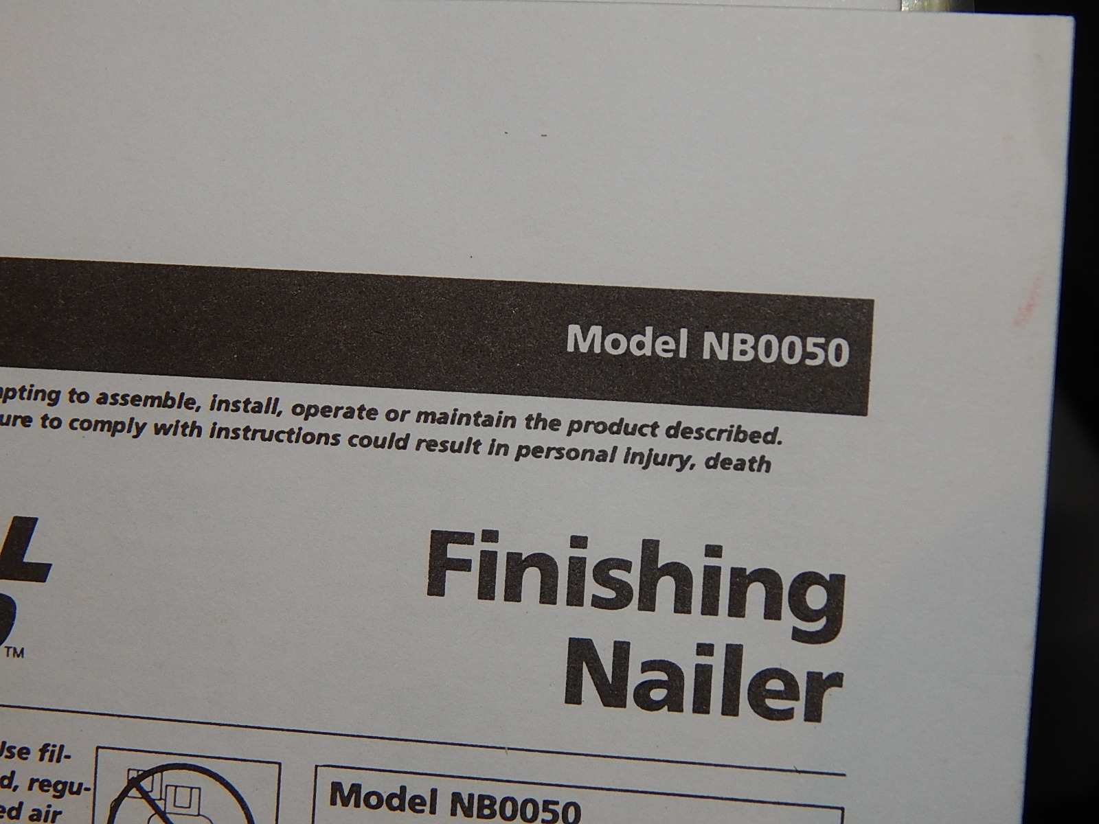 Campbell Hausfeld Finish Nailer EBTH