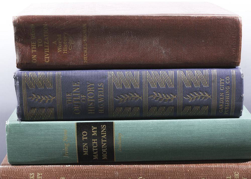 Vintage History Books Collection, Including HG Wells EBTH