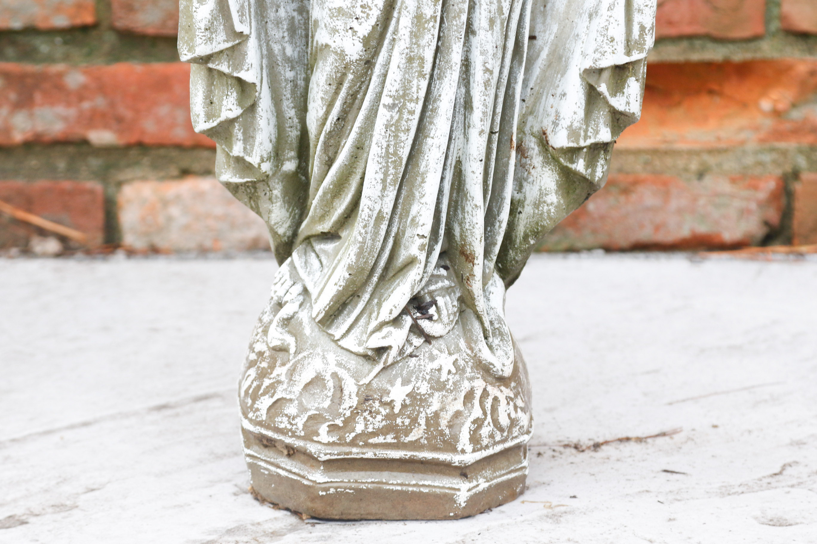 Concrete Garden Statue of The Virgin Mary EBTH