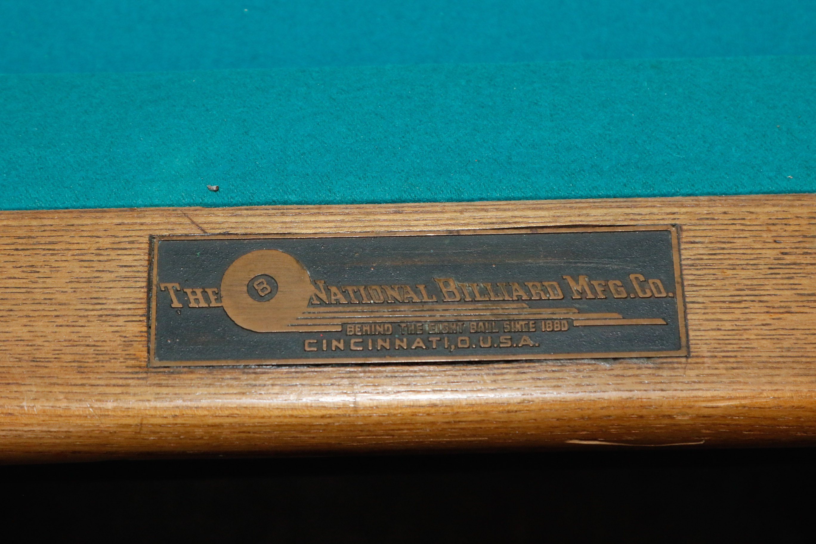 National Billiard Mfg. Co. Pool Table EBTH