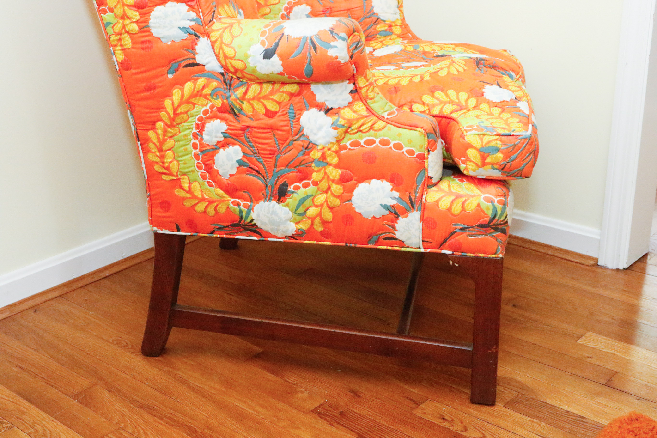 Henredon Upholstered Wingback Chair EBTH