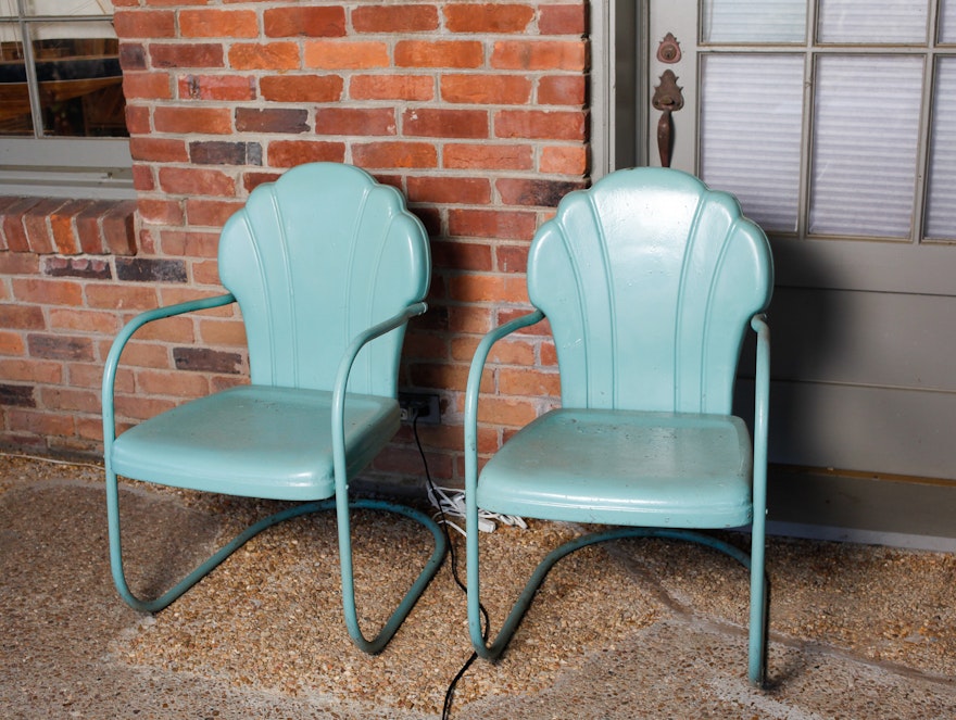 Pair of Seashell Chairs Circa 1950 EBTH