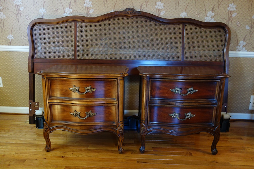 Vintage Dixie Furniture French Provincial Bedroom Set 7 Pieces