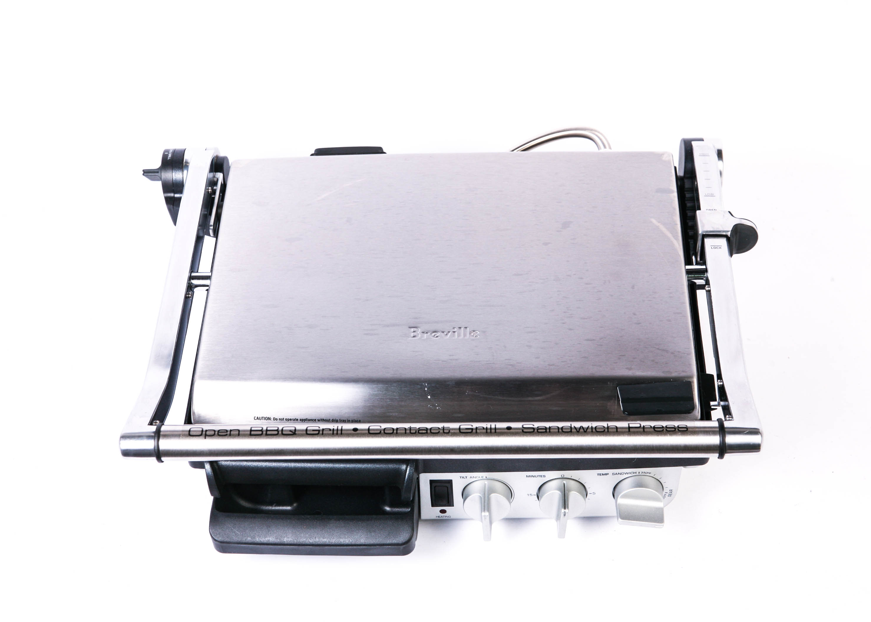 Breville Panini Press 800GRXL DieCast Indoor Barbecue and Grill EBTH