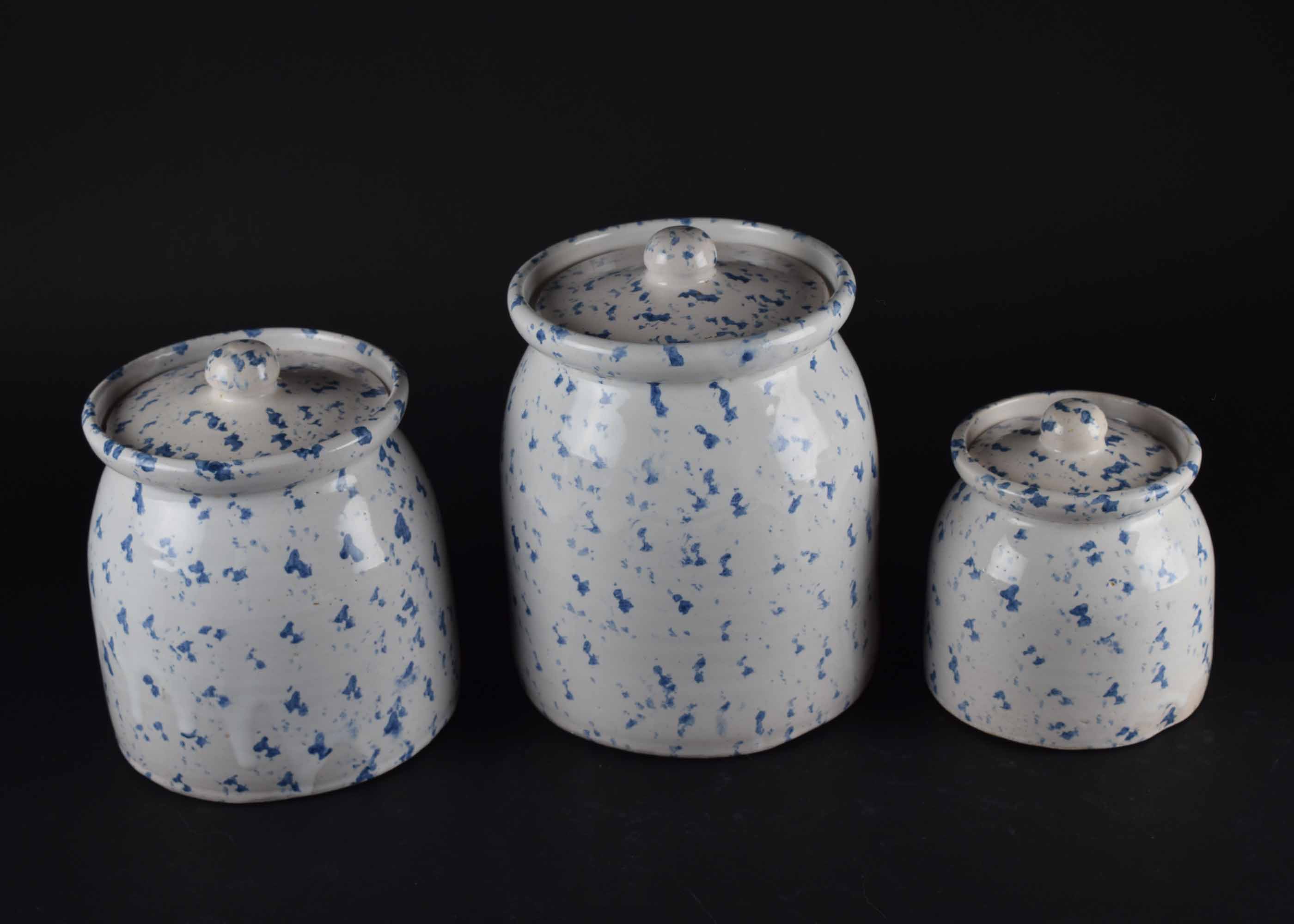 Blue and White Kitchen Serving Items and Canisters EBTH