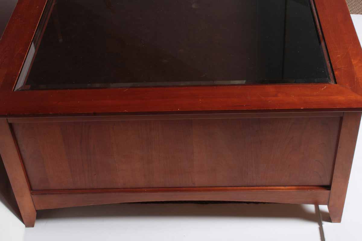 Thomasville "Impressions" Wood and Glass Top Coffee Table EBTH